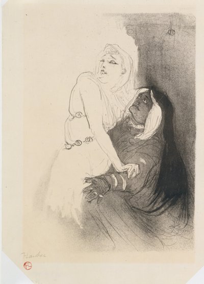 Sarah Bernhardt in Phèdre by Henri de Toulouse Lautrec